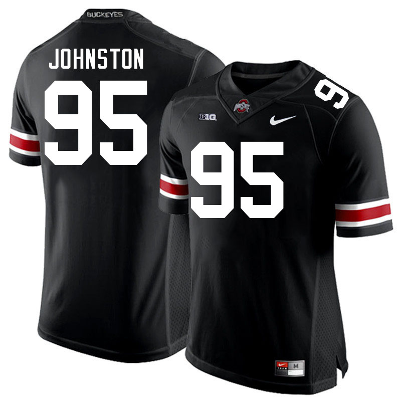#95 Cameron Johnston Ohio State Buckeyes Jerseys Football Stitched-Black